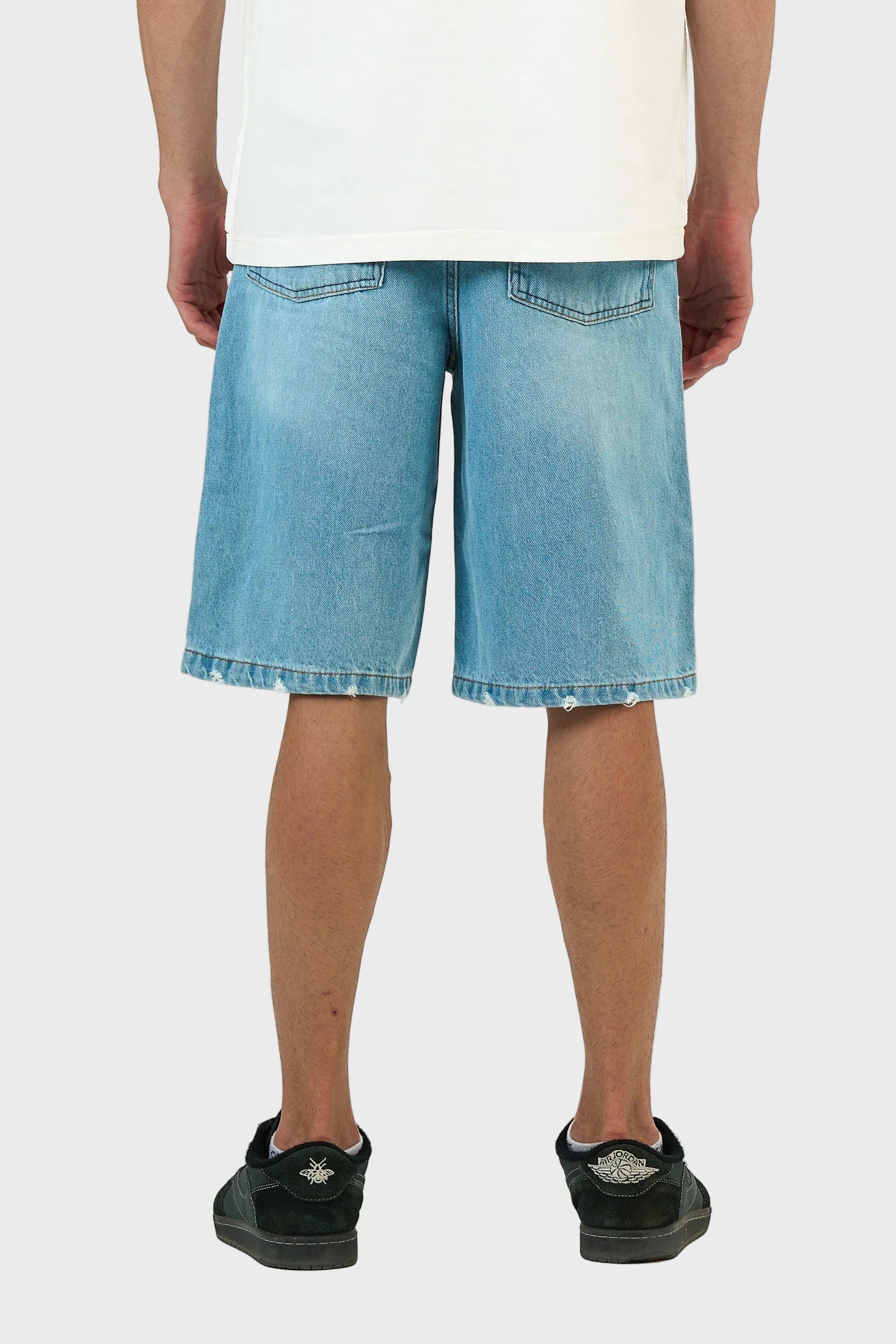 Washed Denim Jorts