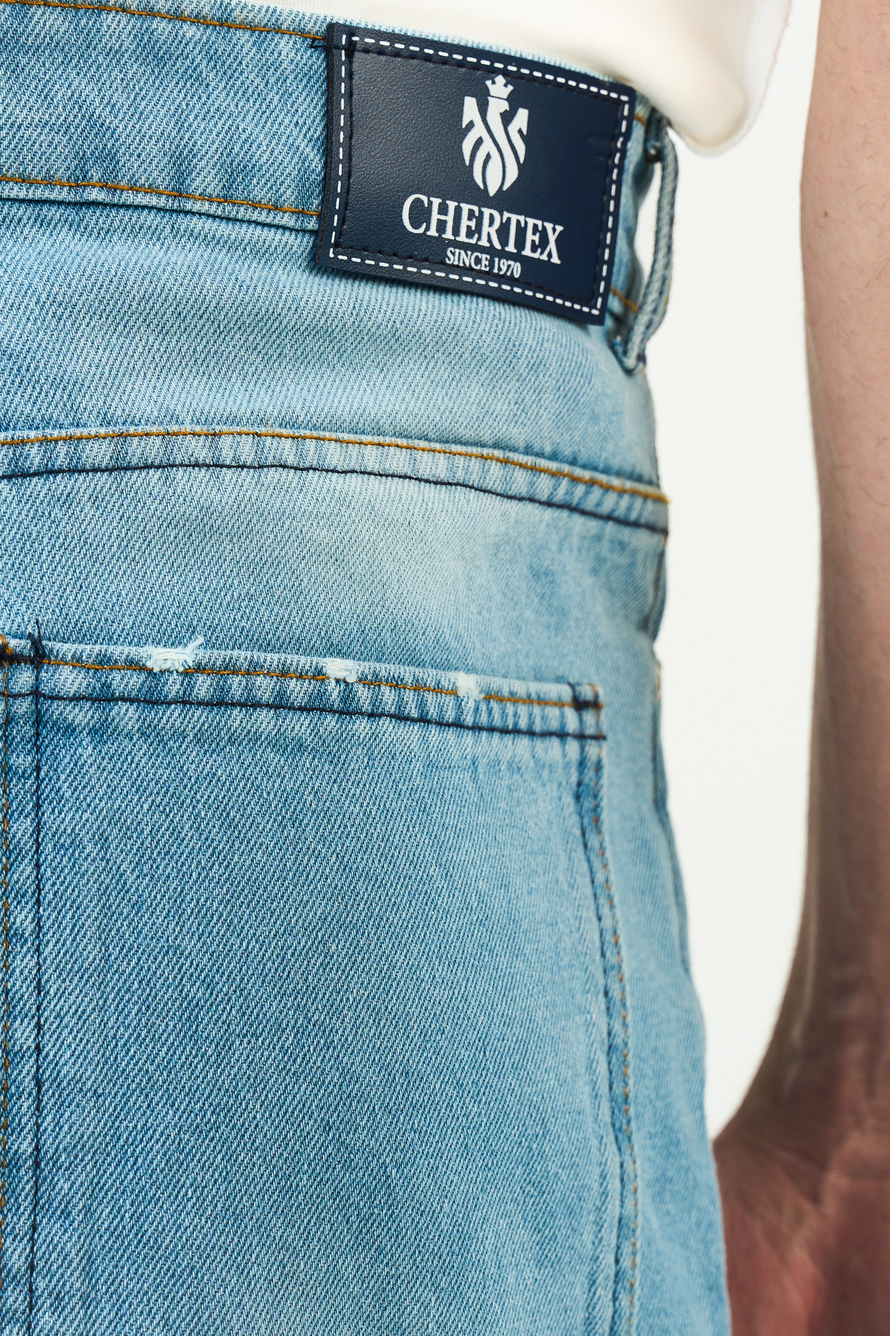 Washed Denim Jorts