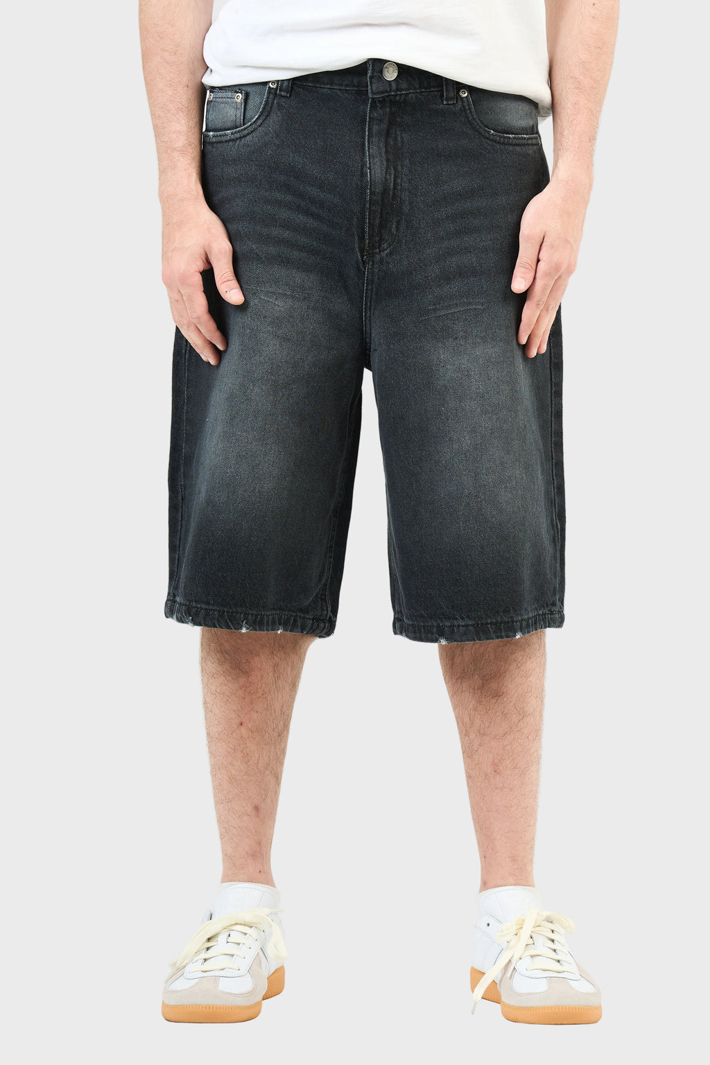Washed Denim Jorts