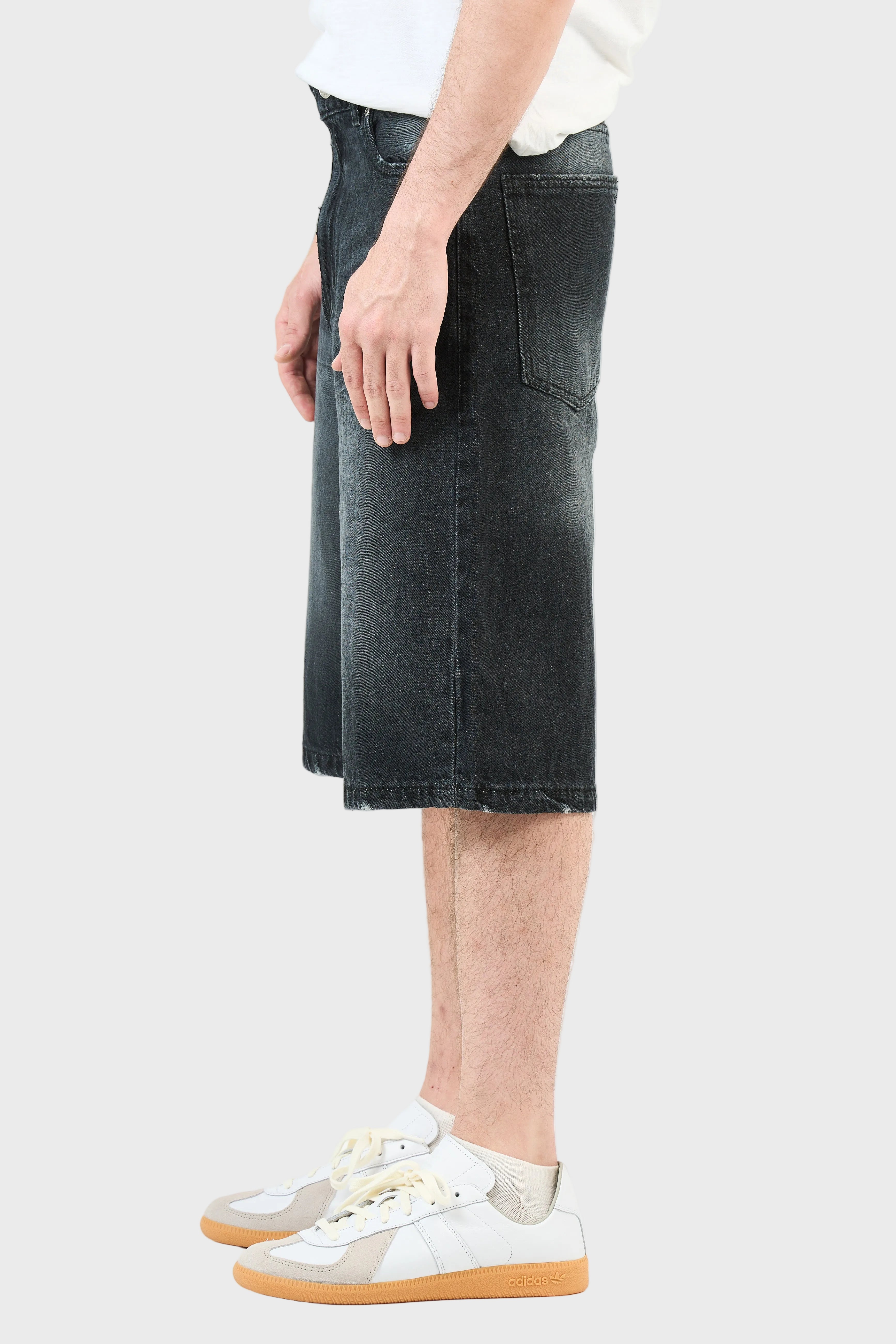 Washed Denim Jorts