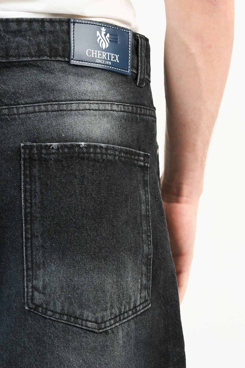 Washed Denim Jorts