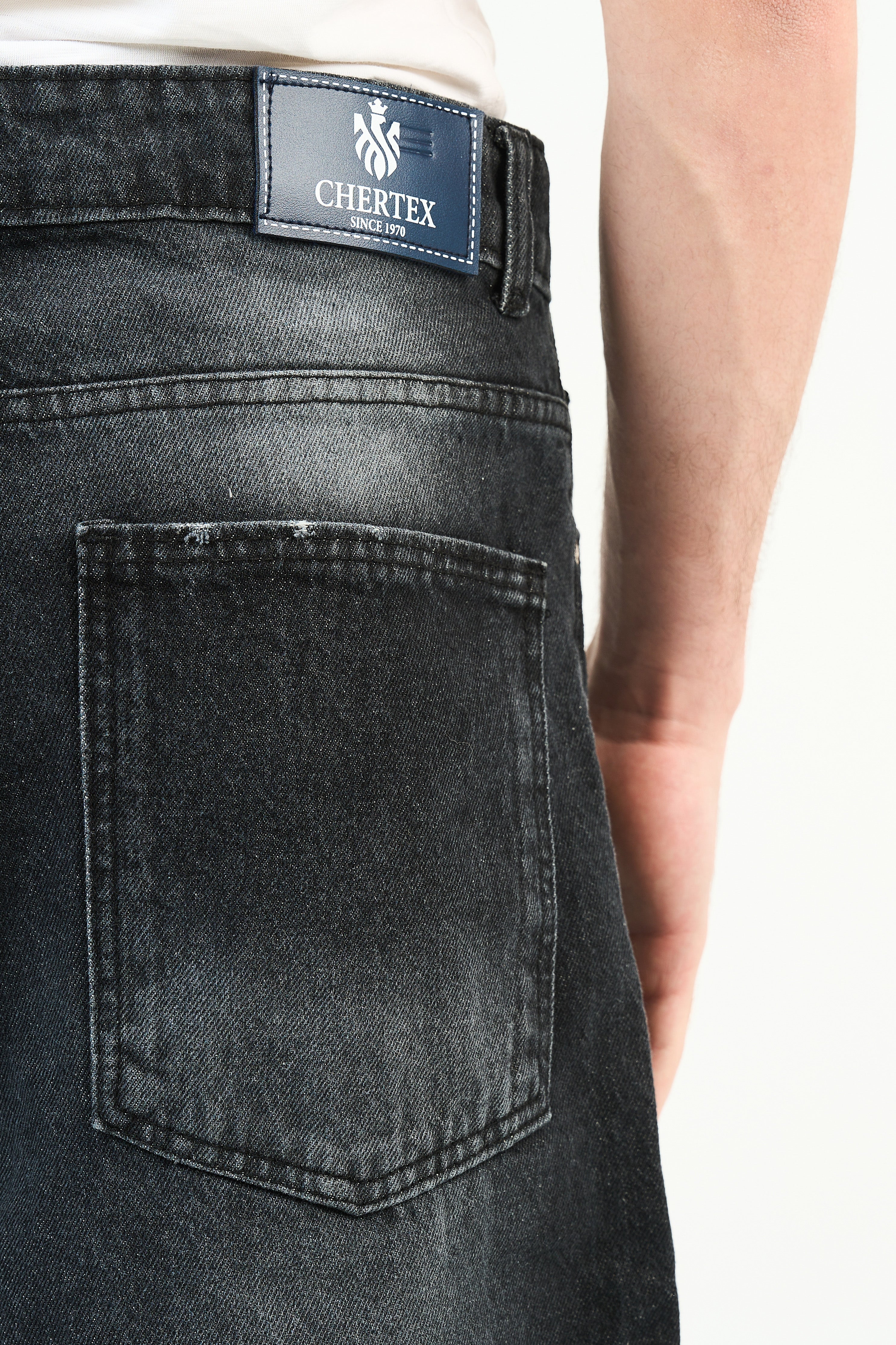 Washed Denim Jorts