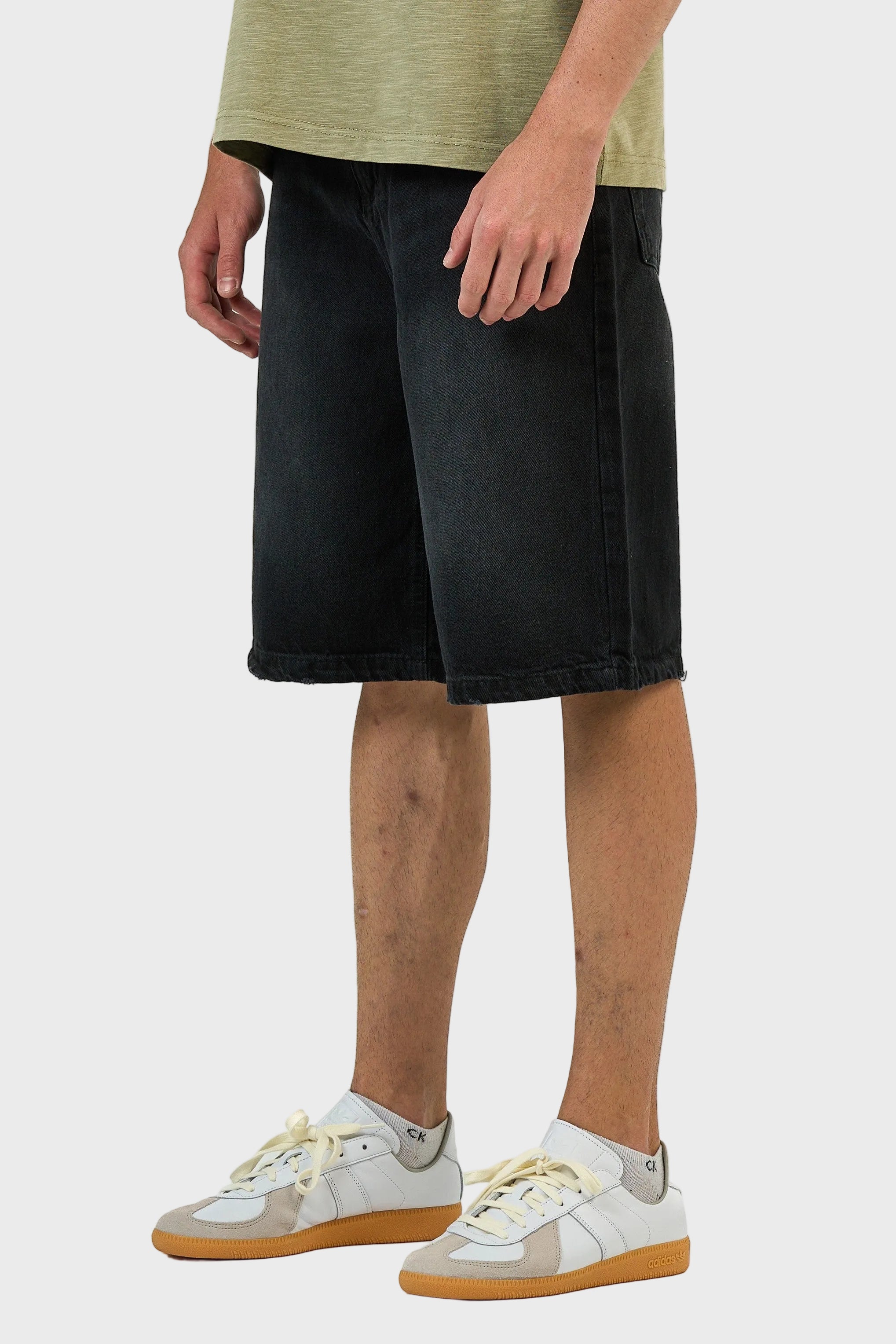 Washed Denim Jorts