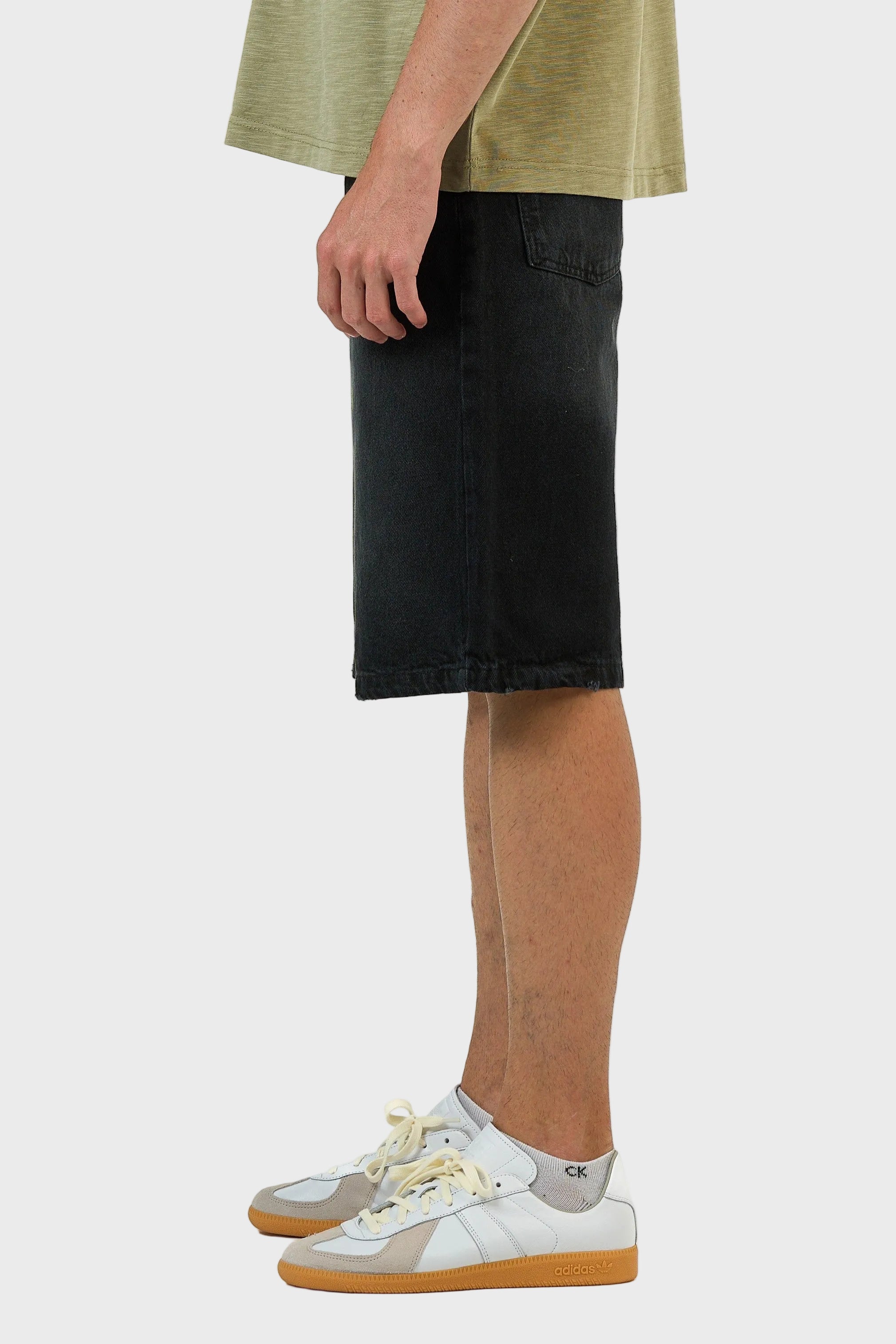 Washed Denim Jorts