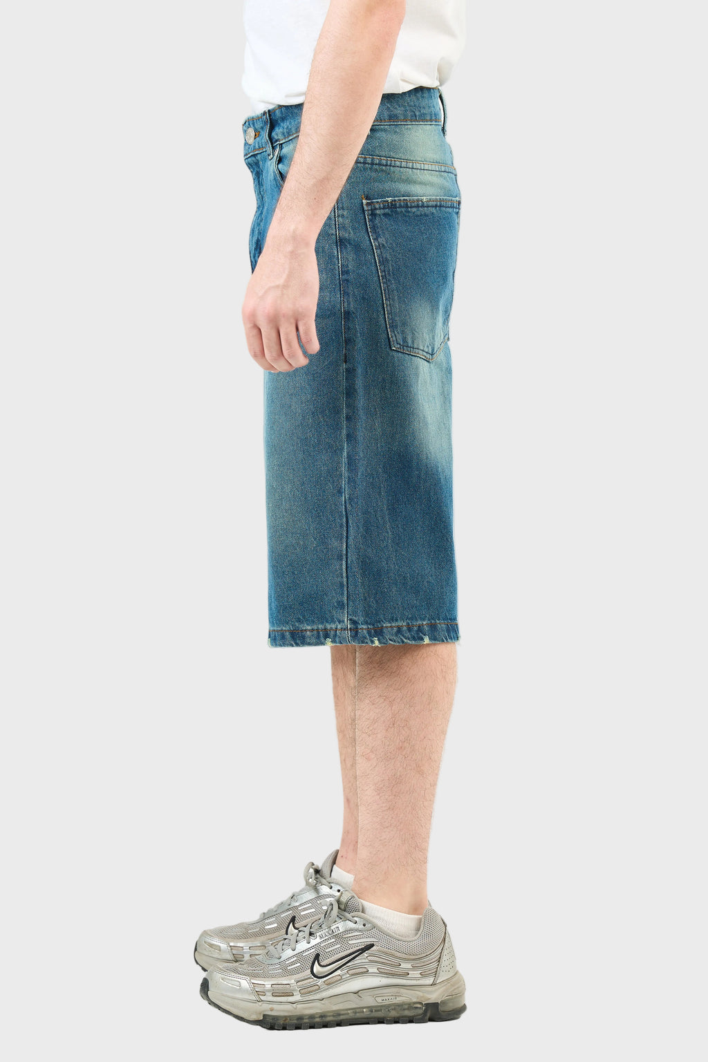 Washed Denim Jorts