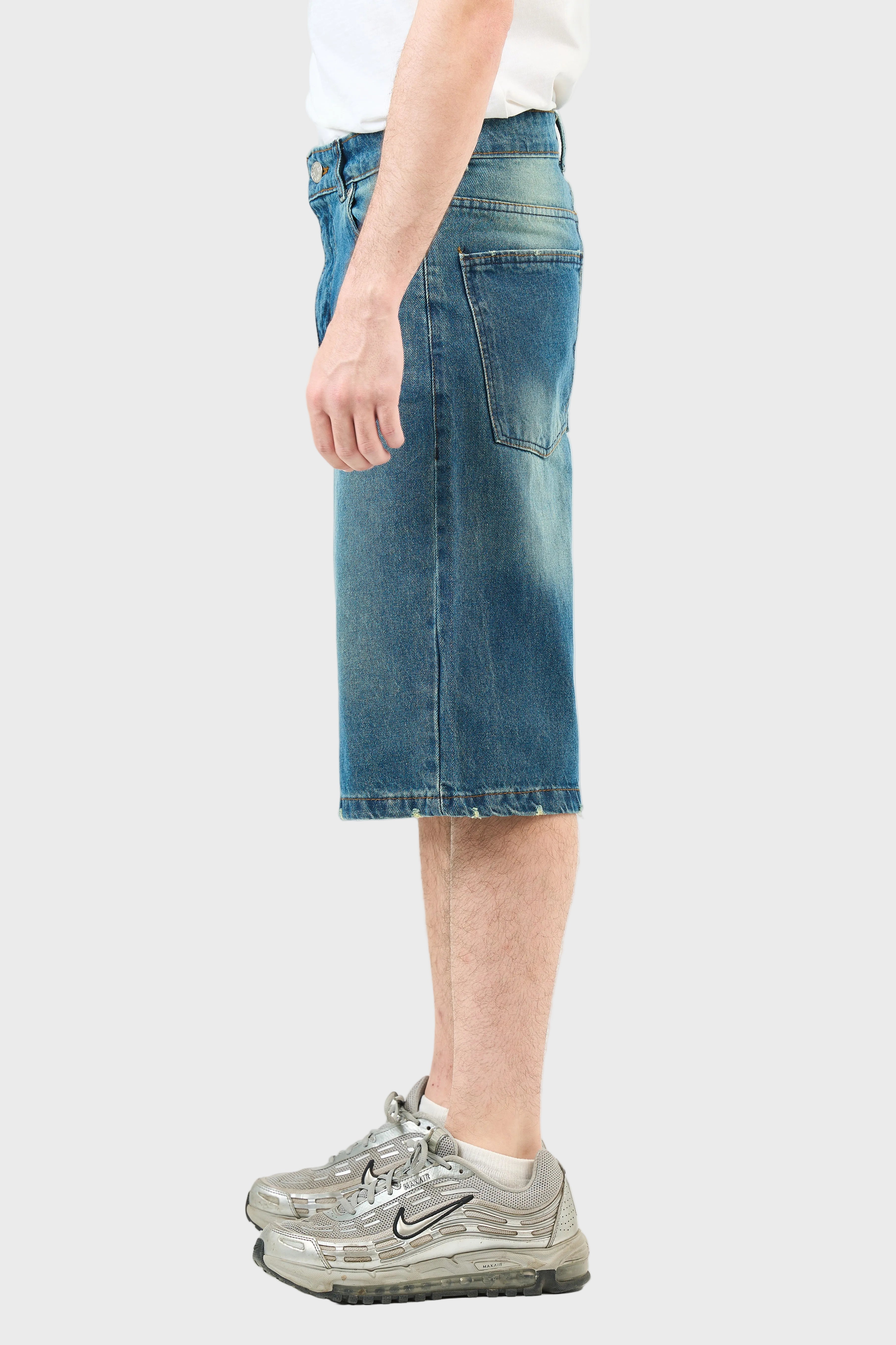 Washed Denim Jorts
