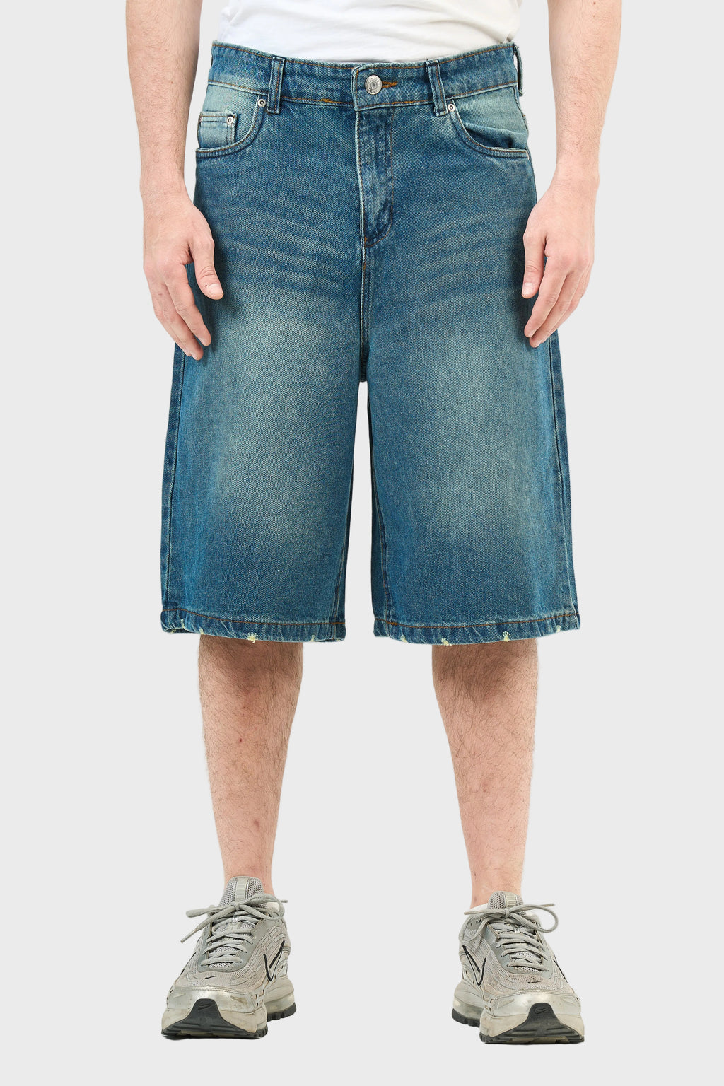 Washed Denim Jorts