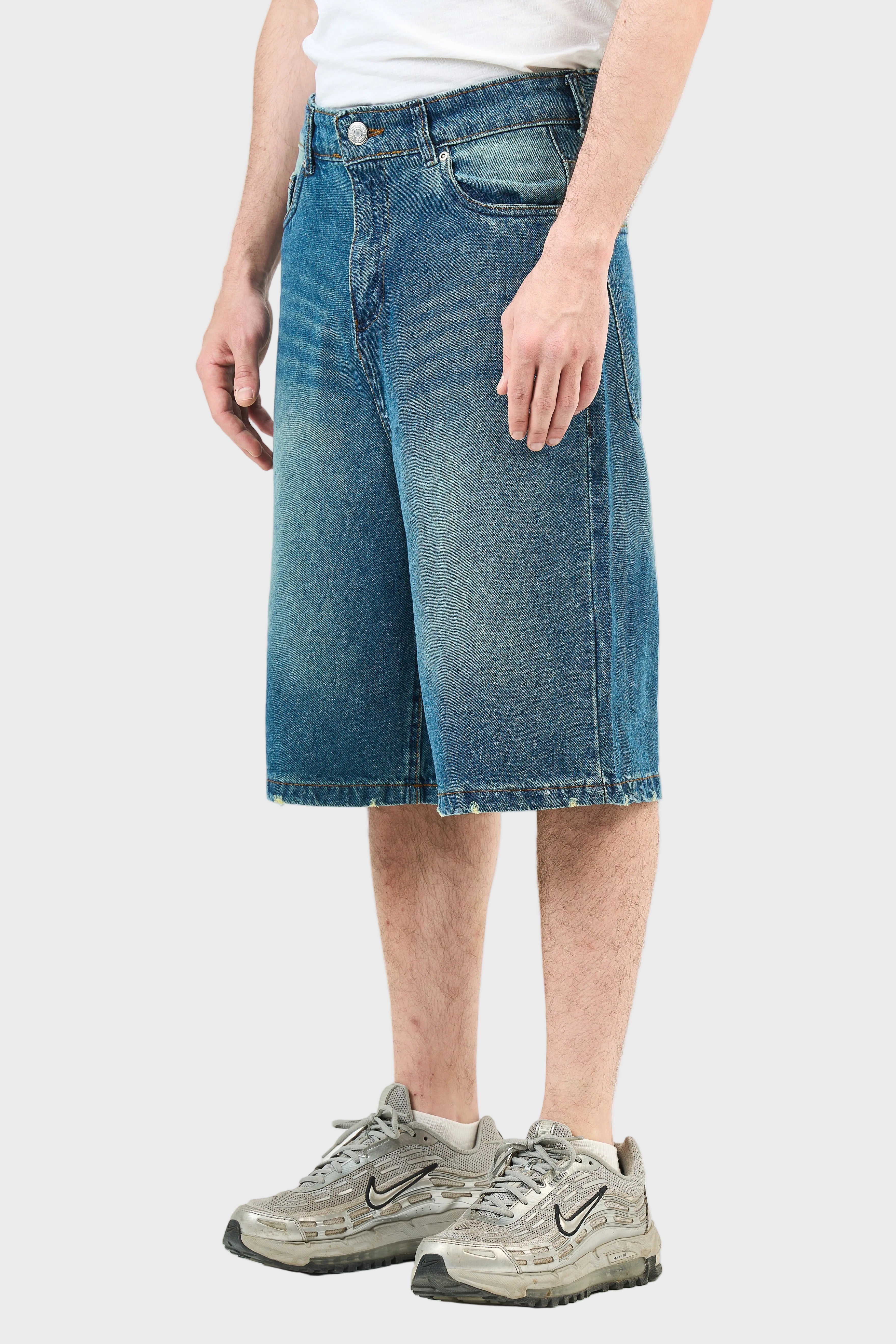 Washed Denim Jorts