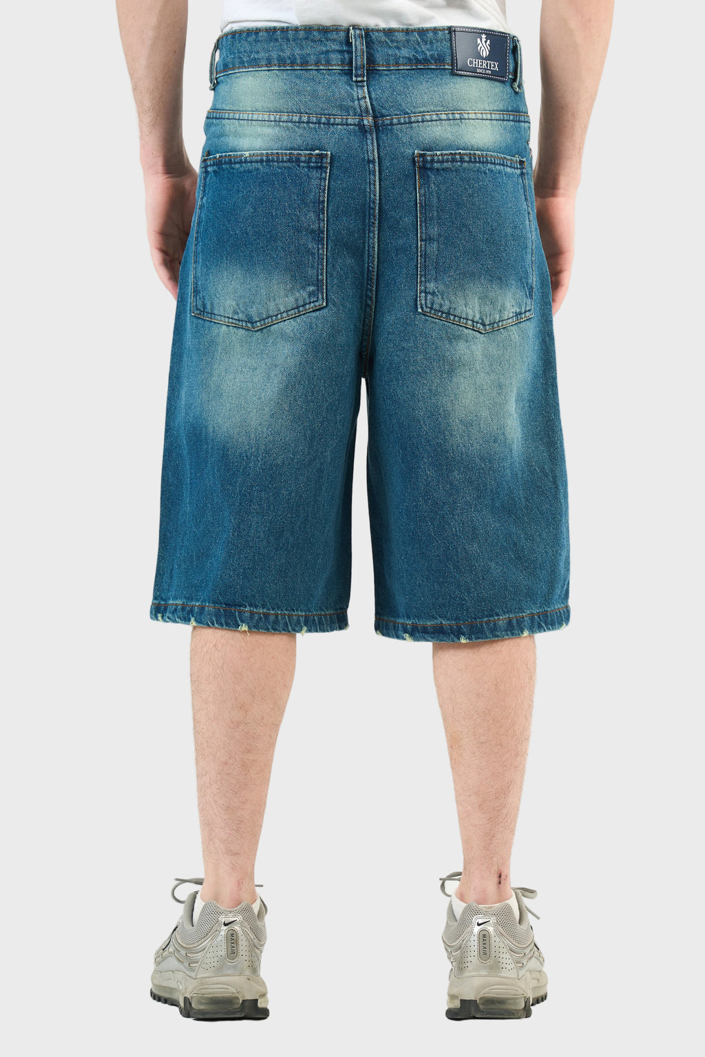 Washed Denim Jorts