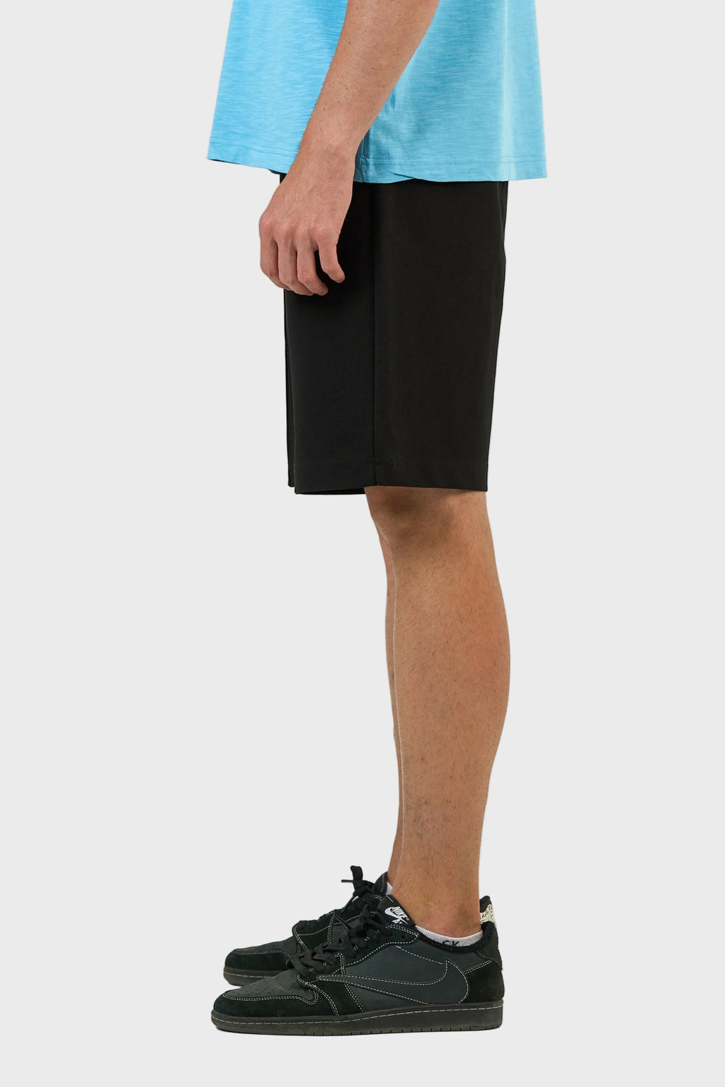Stitched Panel Cotton Shorts