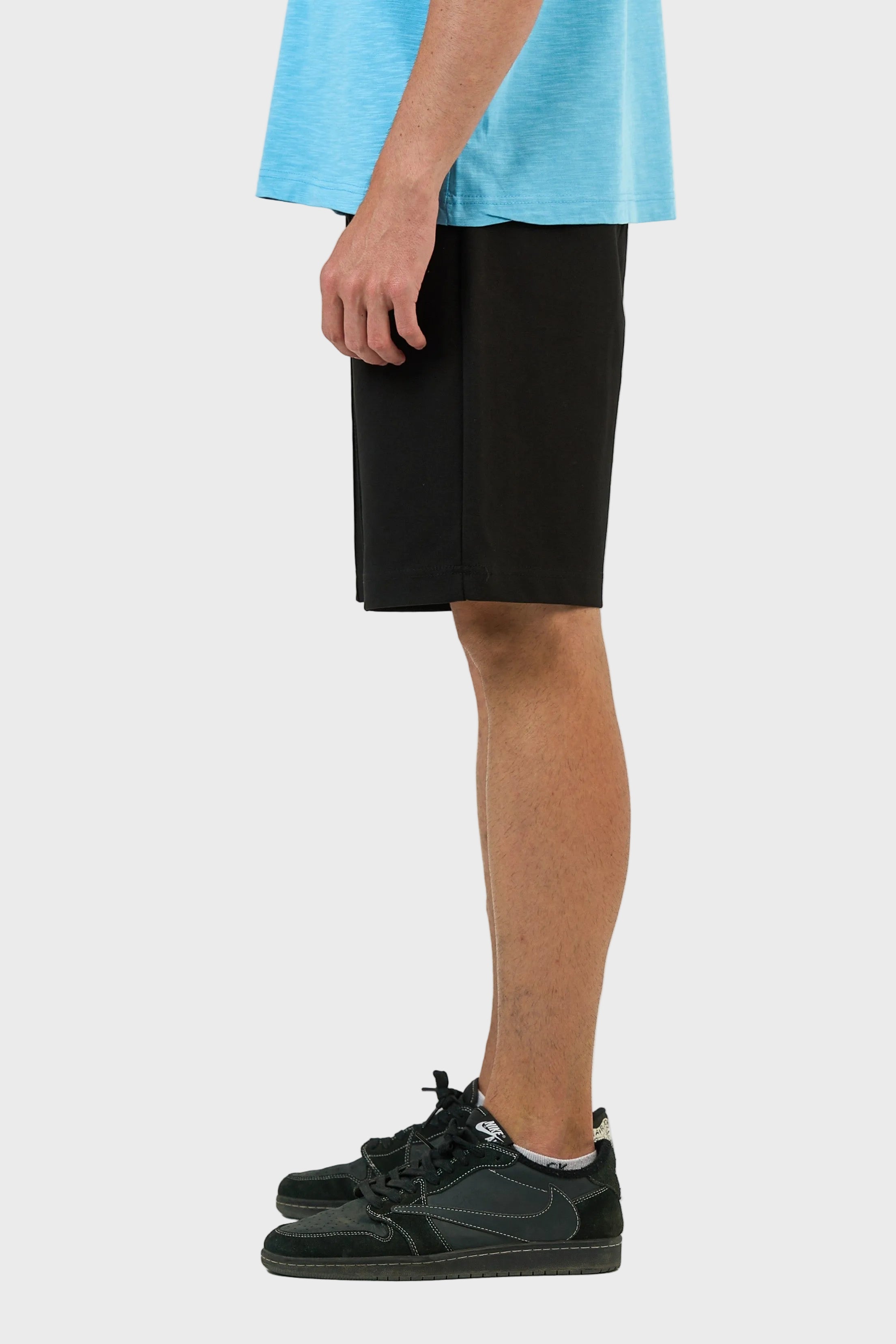 Stitched Panel Cotton Shorts