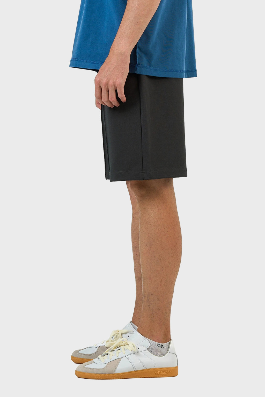 Stitched Panel Cotton Shorts