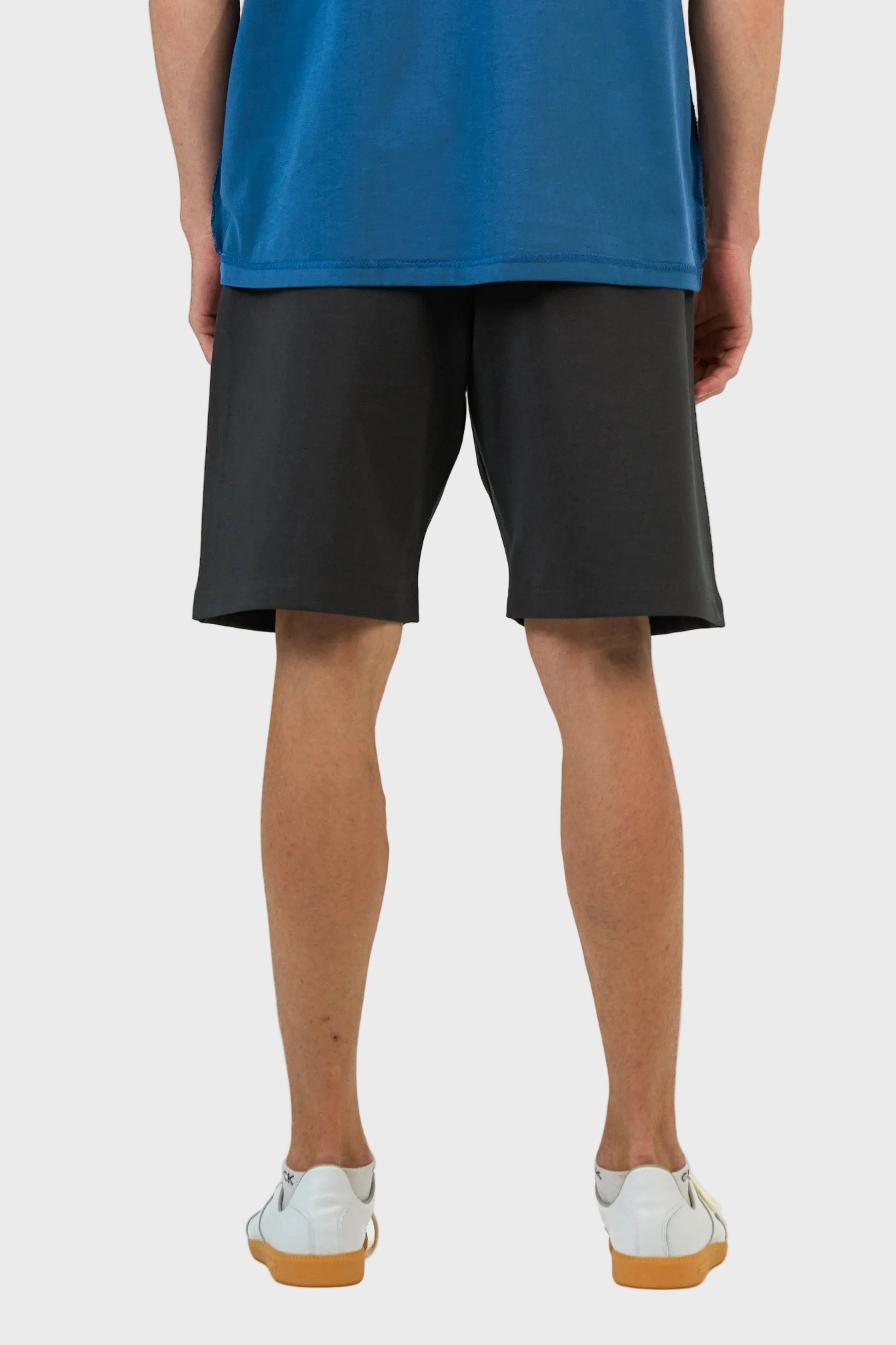 Stitched Panel Cotton Shorts
