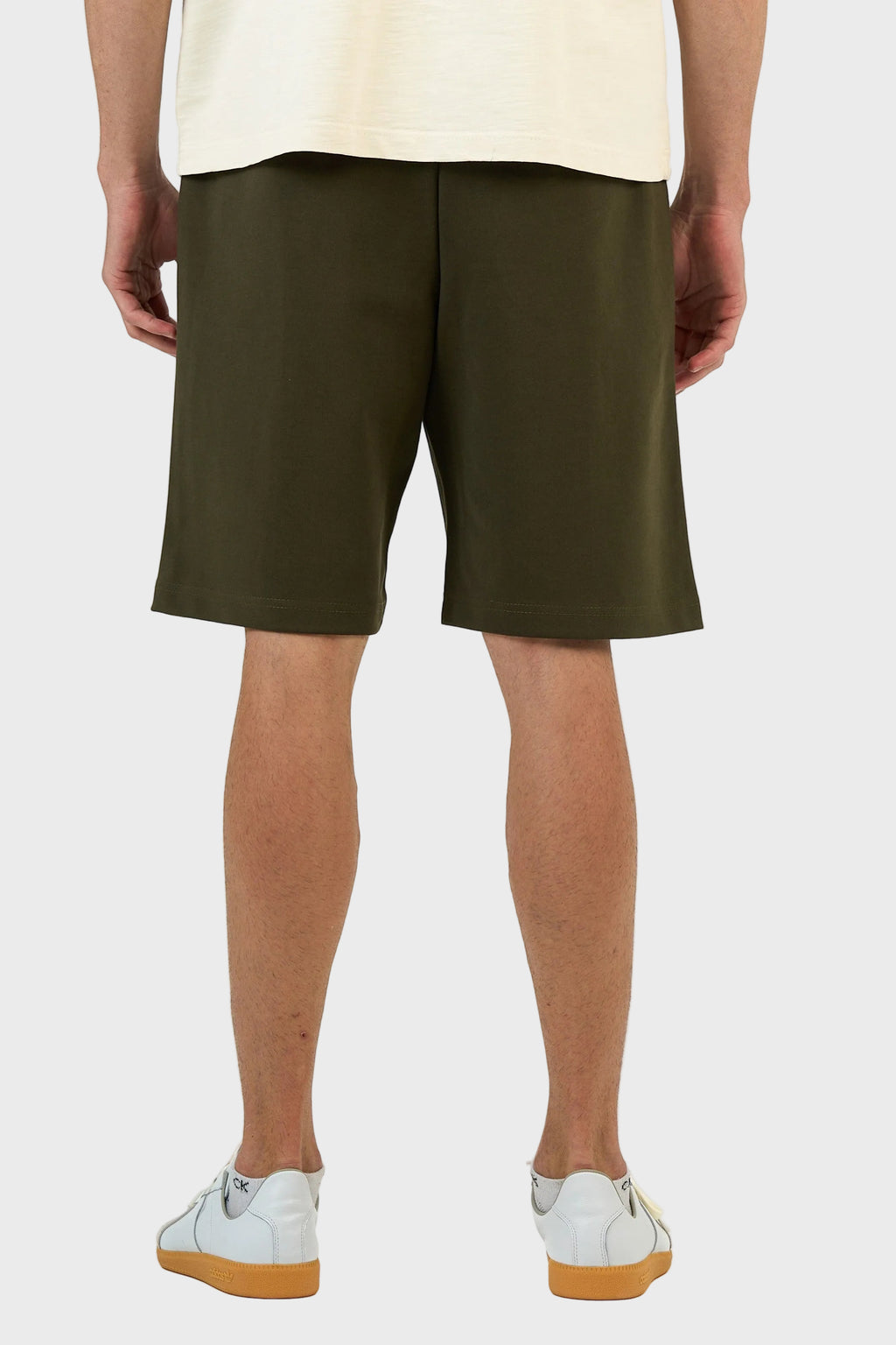 Stitched Panel Cotton Shorts