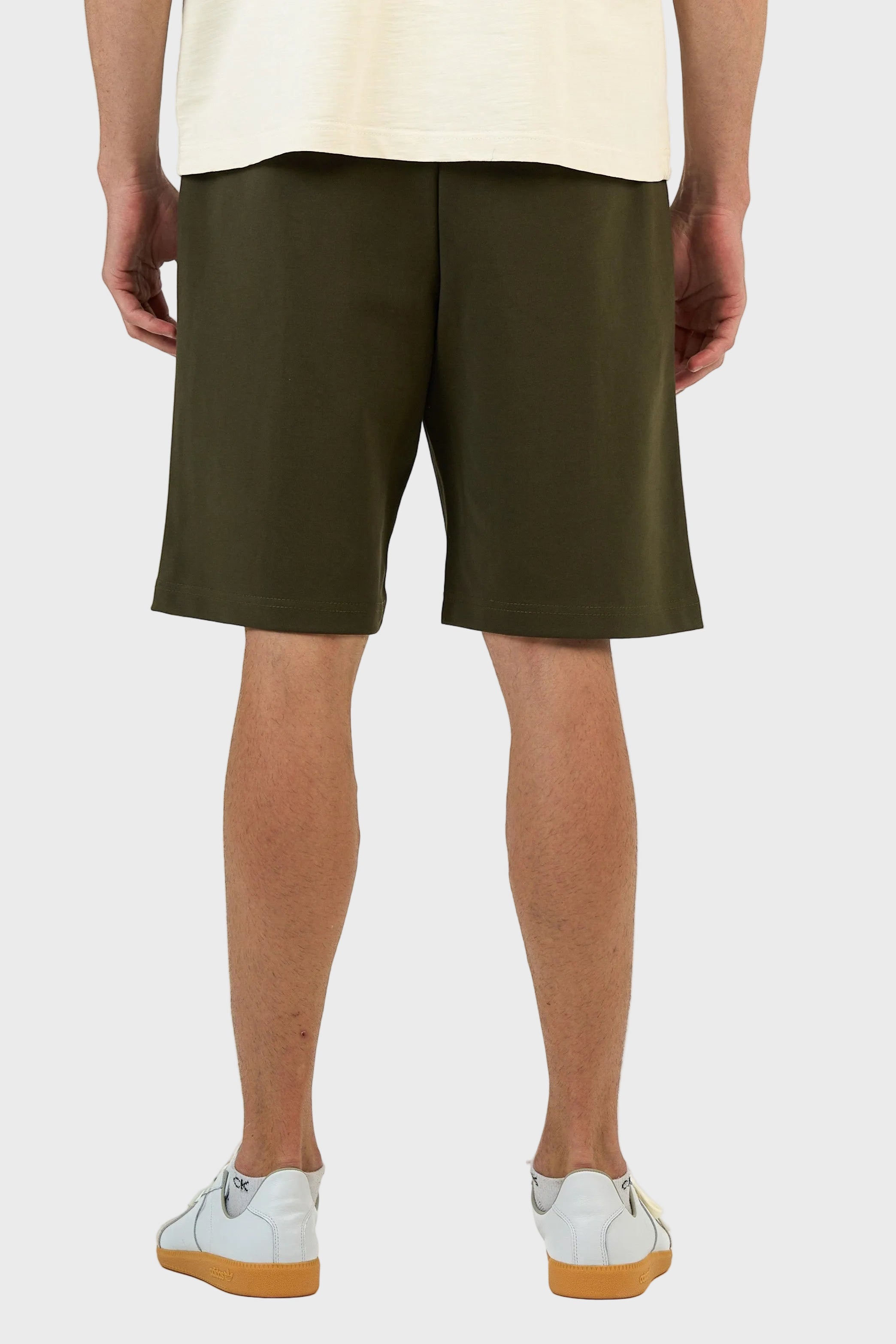 Stitched Panel Cotton Shorts