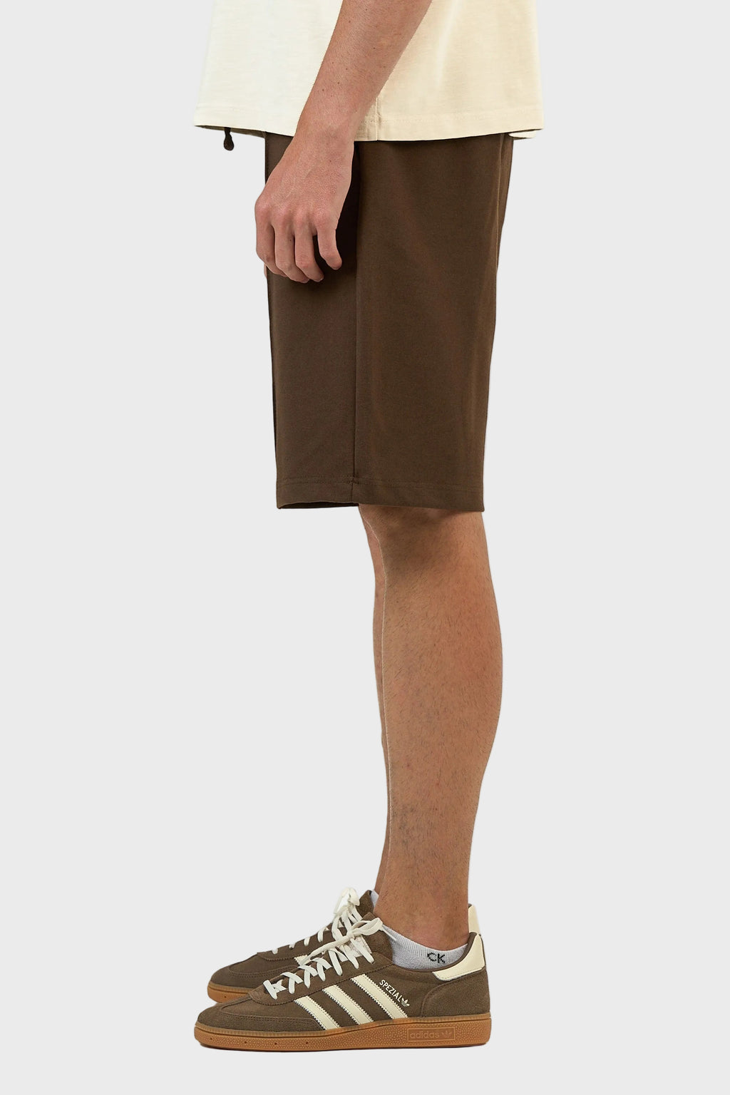 Stitched Panel Cotton Shorts