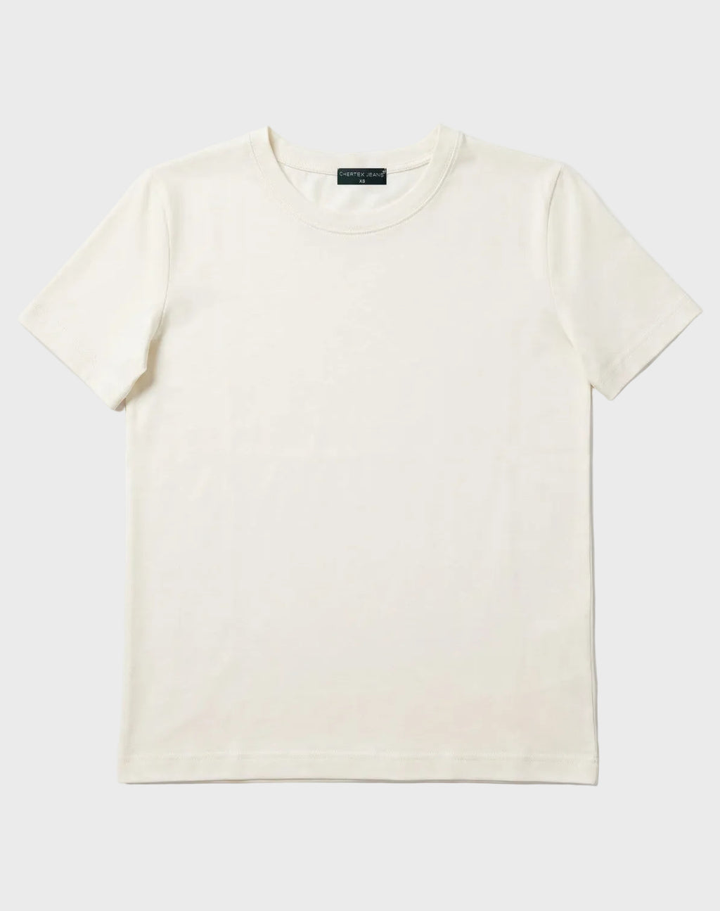 Off-White Half Sleeve Basic Top