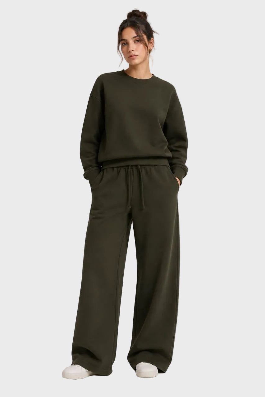 Wide-Leg Loungewear Set