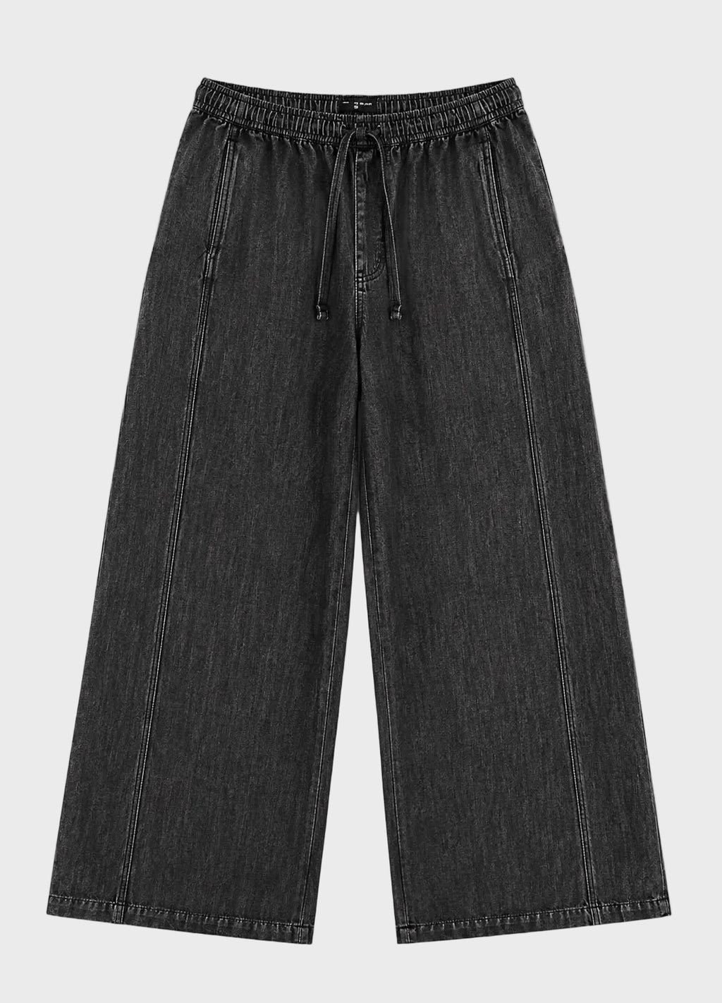 Raw denim joggers