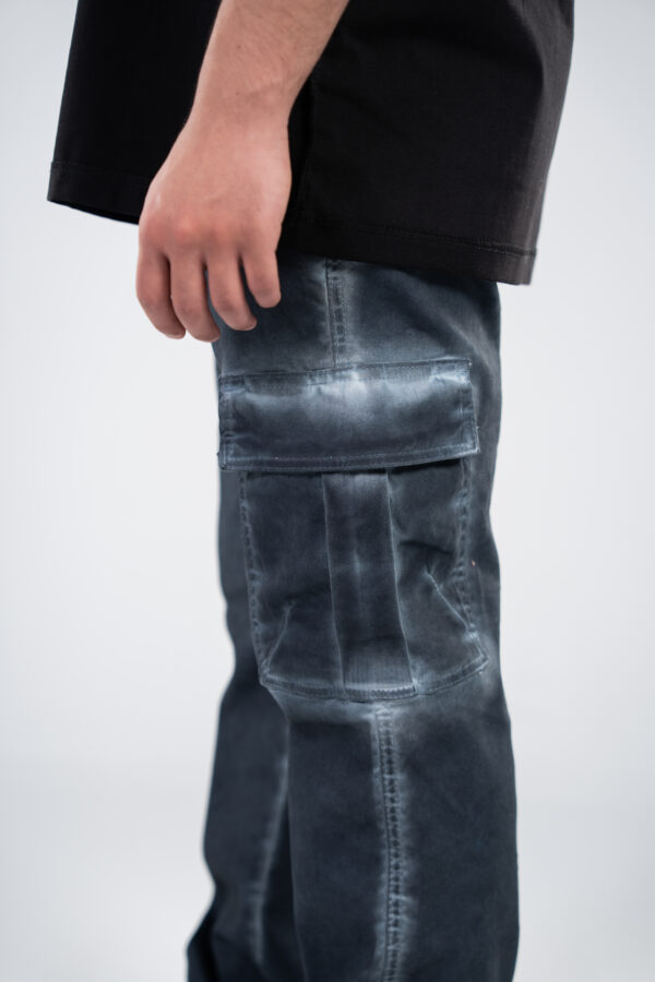 Gray Cargo Gabardine Pants - Image 6