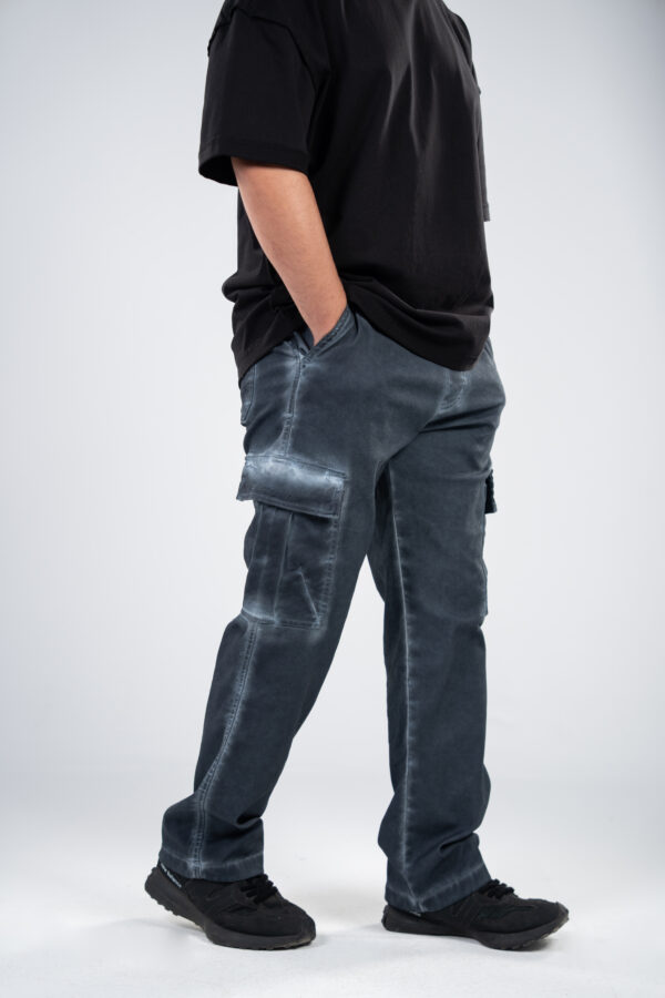 Gray Cargo Gabardine Pants - Image 8