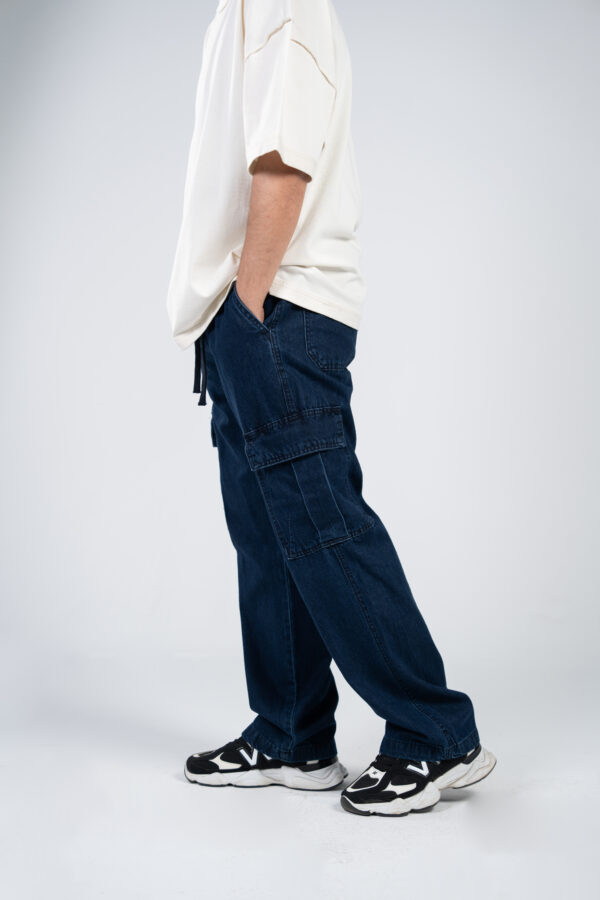 Blue Cargo Jeans Pants - Image 8