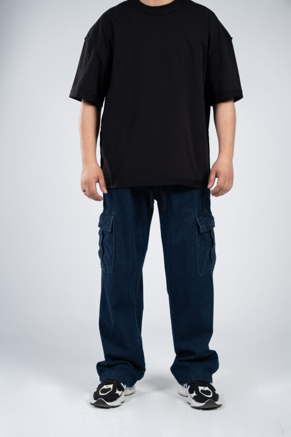 Blue Cargo Jeans Pants - Image 9