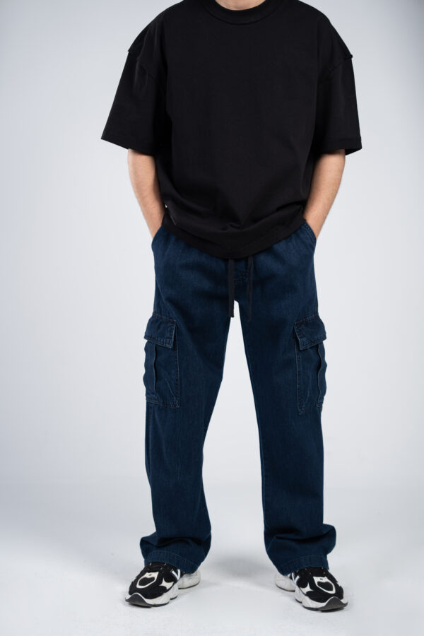 Blue Cargo Jeans Pants - Image 12